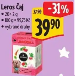 Albert Leros Čaj nabídka