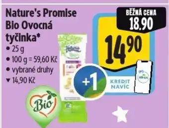 Albert Nature's Promise Bio Ovocná tyčinka nabídka