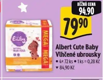 Albert Albert Cute Baby Vlhčené ubrousky nabídka