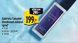 Albert Gabriela Sabatini Deodorant natural sprej nabídka