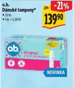 Albert O.B. Dámské tampony nabídka