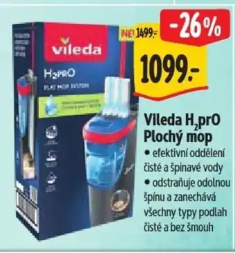 Albert Vileda H₂pro Plochý mop nabídka