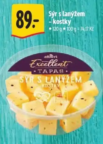Albert Sýr s lanýžem - kostky nabídka