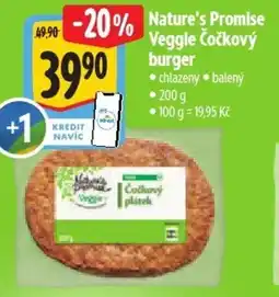 Albert Nature's Promise Veggle Čočkový burger nabídka