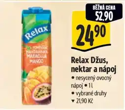 Albert Relax džus, nektar a nápoj nabídka