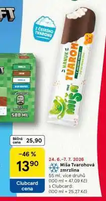 Tesco Míša Tvarohová zmrzlina nabídka