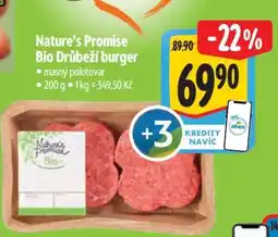Albert Nature's Promise Bio Drůbeží burger nabídka