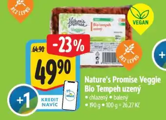 Albert Nature’s Promise Veggie Bio Tempeh uzený nabídka