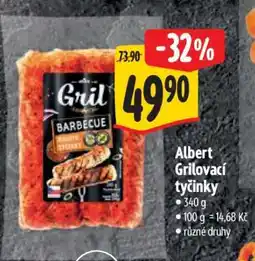 Albert Albert Grilovací tyčinky nabídka