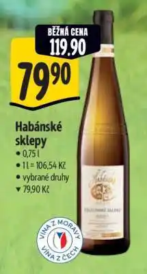 Albert Habánské sklepy nabídka