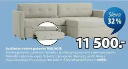 JYSK Rozkládací rohová pohovka TEGLHUSE nabídka
