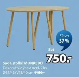 JYSK Sada stolků MUNKEBO nabídka