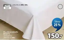 JYSK Klasické prostěradlo BOLETTE nabídka