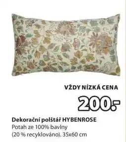 JYSK Dekorační polštář HYBENROSE nabídka