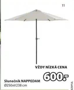 JYSK SLUNEČNÍK NAPPEDAM nabídka