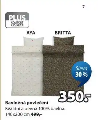 BAVLNĚNÁ POVLEČENÍ