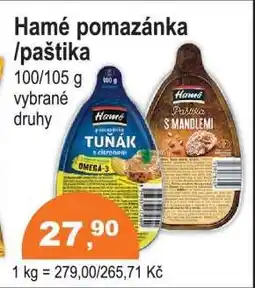 COOP DISKONT Hamé Pomazánka / Paštika nabídka