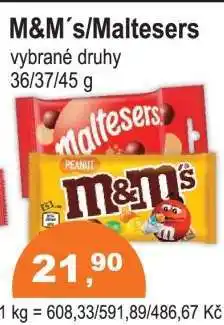 COOP DISKONT M&M's Maltesers nabídka