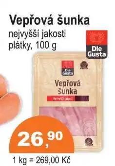 COOP DISKONT Vepřová šunka nabídka