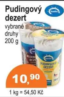 COOP DISKONT Pudingový dezert nabídka