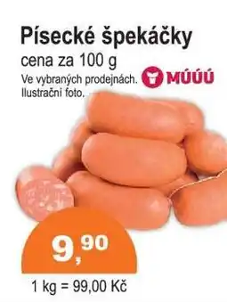 COOP DISKONT Písecké špekáčky nabídka