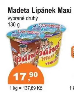 COOP DISKONT Madeta Lipánek Maxi nabídka