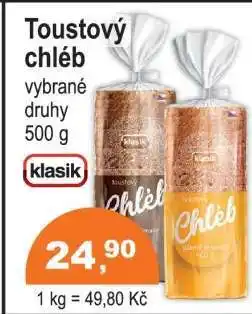 COOP DISKONT TOUSTOVÝ CHLÉB nabídka