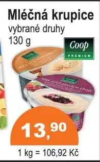 COOP DISKONT Mléčná krupice nabídka
