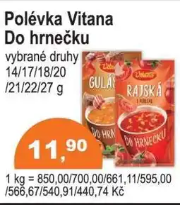 COOP DISKONT Polévka Vitana Do hrnečku nabídka