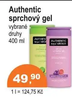 COOP DISKONT Authentic Sprchový gel nabídka