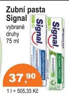 COOP DISKONT Zubní pasta Signal nabídka