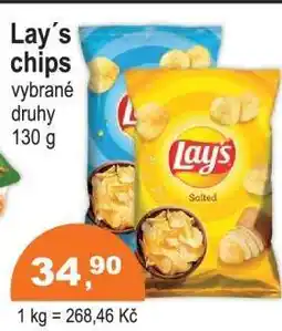 COOP DISKONT Lay’s chips nabídka