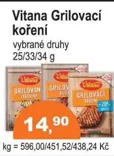 COOP DISKONT Vitana Grilovací koření nabídka