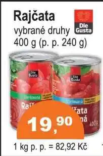 COOP DISKONT Rajčata nabídka