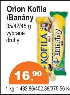 COOP DISKONT ORION KOFILA/ BANÁNY nabídka