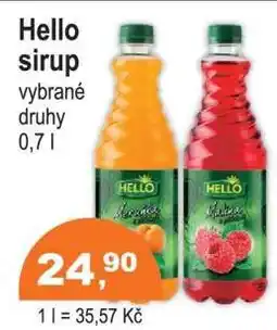 COOP DISKONT Hello sirup nabídka