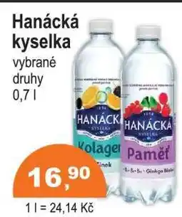 COOP DISKONT Hanácká kyselka nabídka