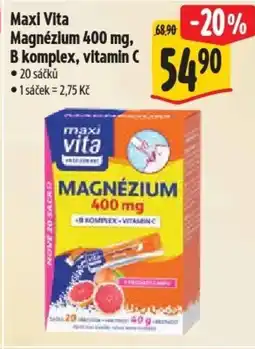 Albert Magnézium 400 mg, B komplex, vitamin C nabídka