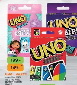 Dráčik Uno-karty nabídka