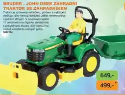 Dráčik Bruder - john deer zahradní traktor se zahradníkem nabídka