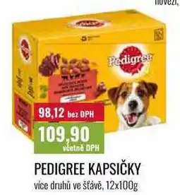Ratio PEDIGREE KAPSIČKY, více druhů ve šťávě nabídka
