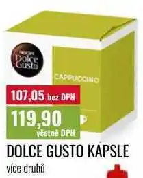 Ratio DOLCE GUSTO KAPSLE, více druhů nabídka