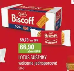 Ratio LOTUS SUŠENKY, welcome jednoporcové, 50ks nabídka