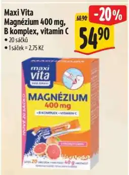 Albert Maxi Vita Magnézium 400 mg, B komplex, vitamin C nabídka