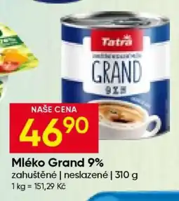 Hruška Mléko Grand 9% nabídka