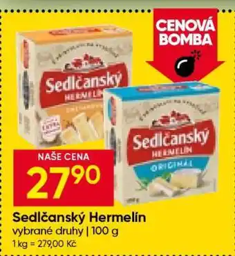 Hruška Sedlčanský hermelín nabídka