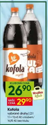 Hruška Kofola nabídka