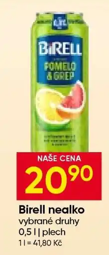 Hruška Birell nealko nabídka