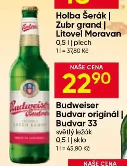 Hruška Budweiser Budvar Original Budvar 33 nabídka