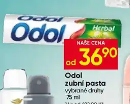 Hruška Odol zubní pasta nabídka